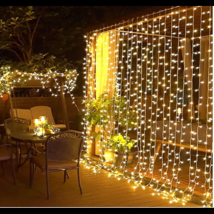 Curtain LED  Yellow Light 3 x 3