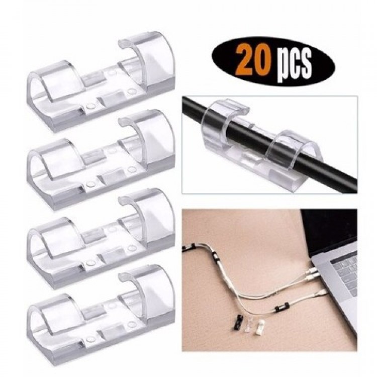 Cable Retainer Clip Set, 20 Pieces