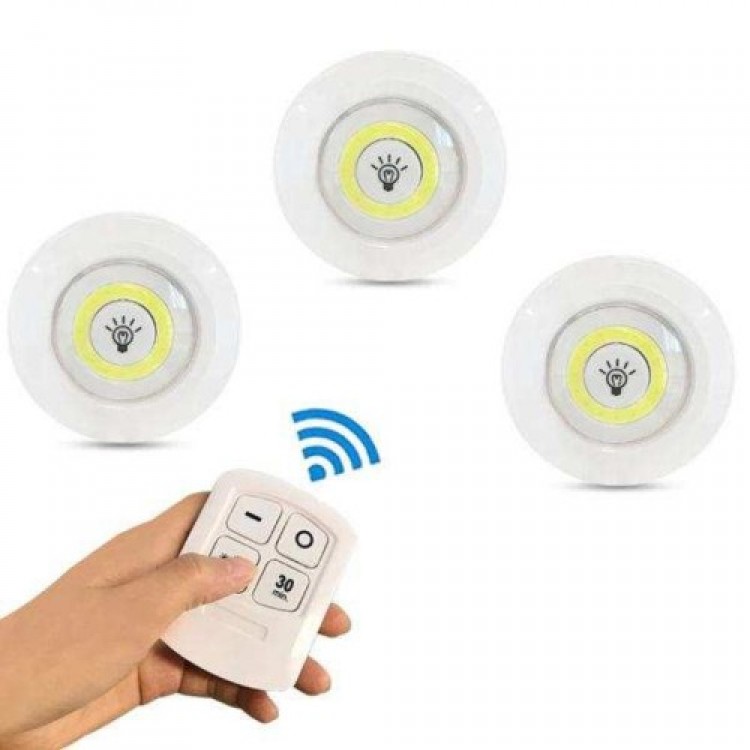 Wireless Remote Controlled 3-Piece LED Light Set