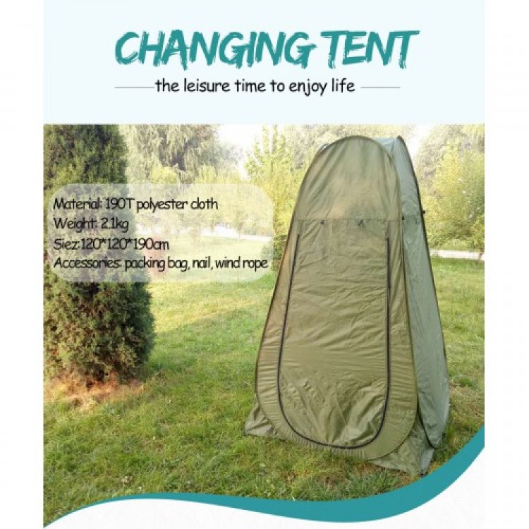 Campground Shower Changing Room Toilet Tent Photographer Fitting Room 190x120x120