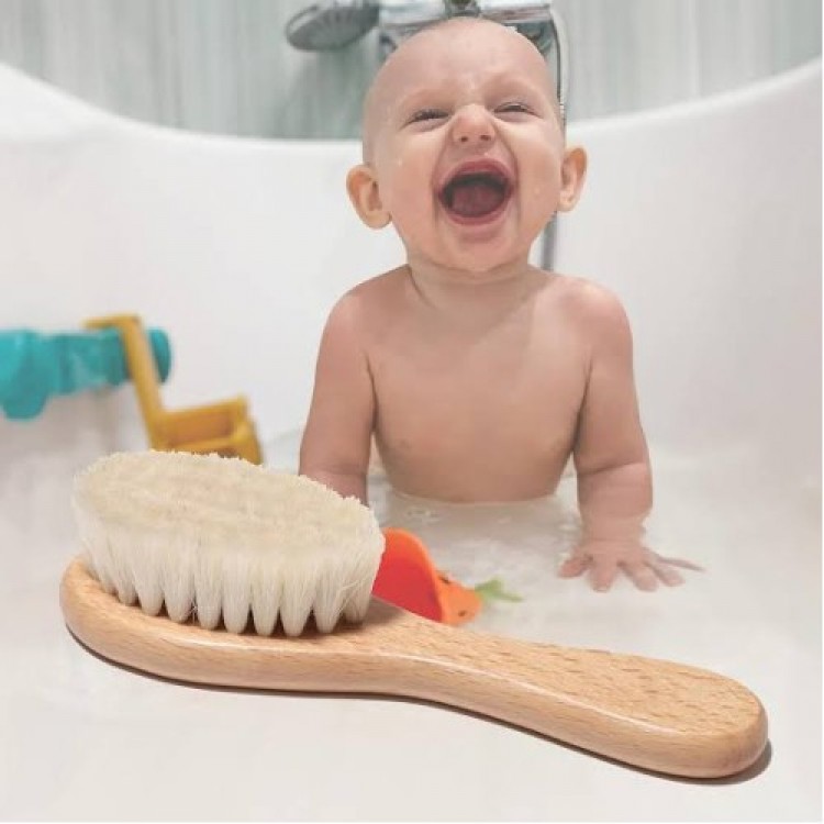 Goat Hair Organic Baby Bath Brush