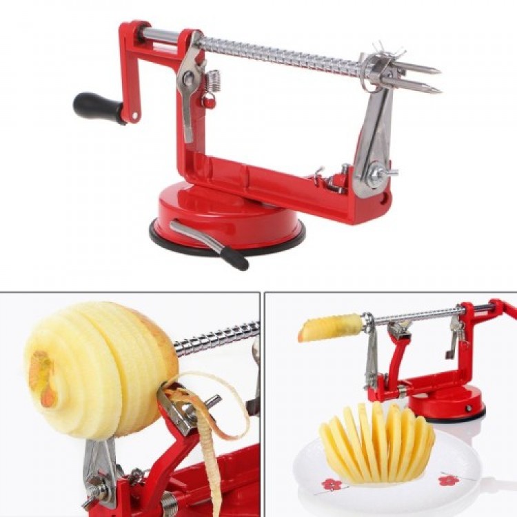 Steel Apple Peeling and Slicing Machine