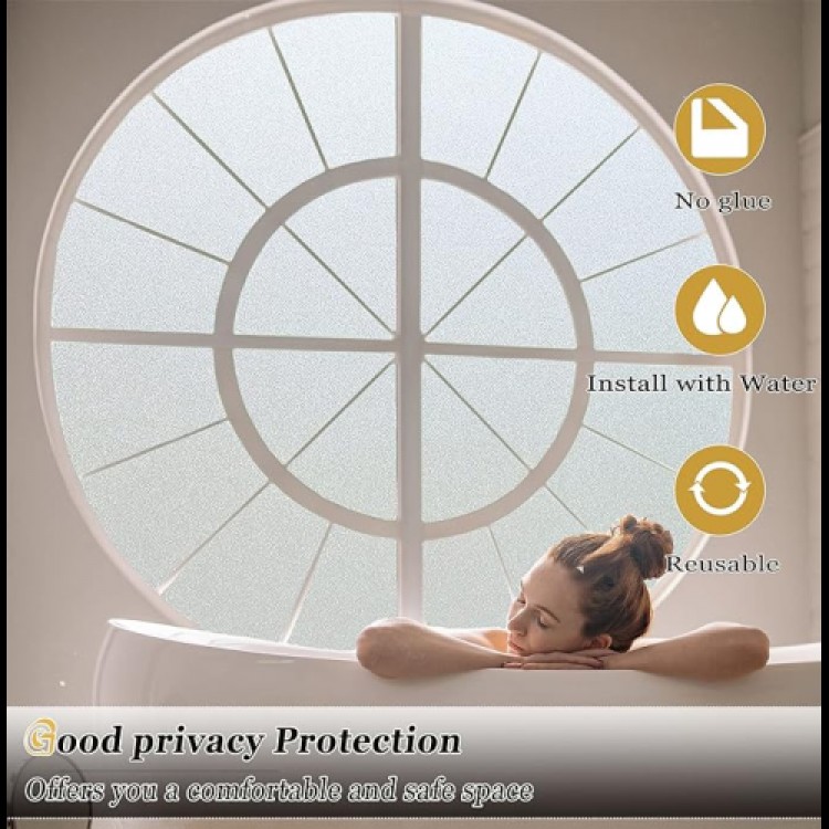 UV-Blocking Frosted Glass Film 2 Meters x 45 Centimeters