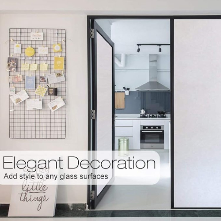 UV-Blocking Frosted Glass Film 3 Meters x 45 Centimeters