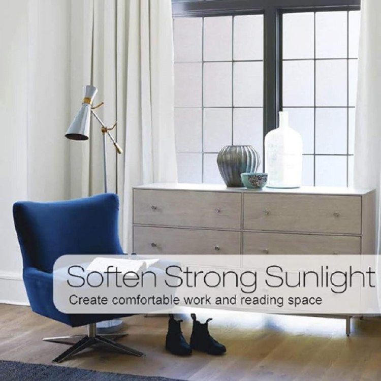 UV-Blocking Frosted Glass Film 5 Meters x 60 Centimeters