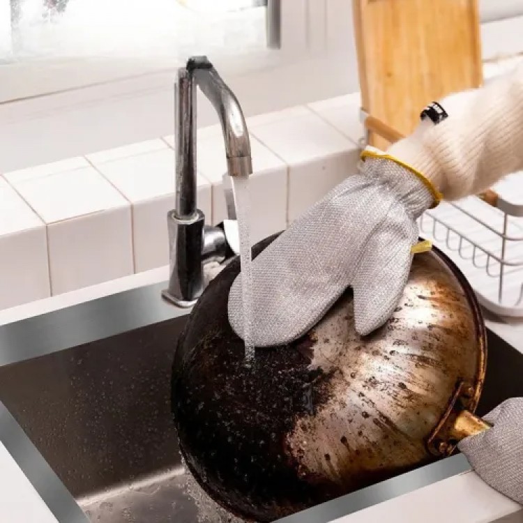 Aluminum Foil Dishwashing Gloves