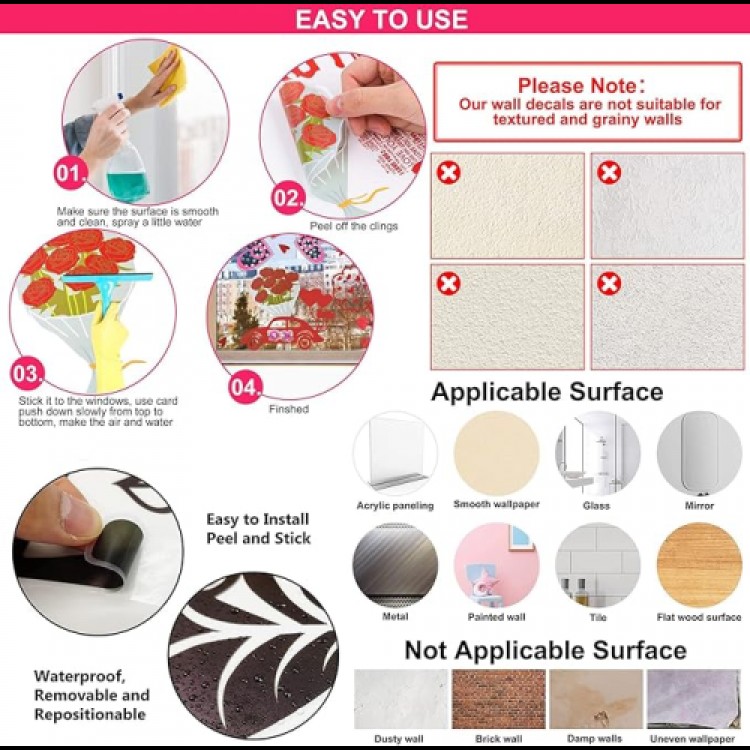 Tropical Plants Wall Sticker Model A