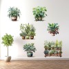 Tropical Plants Wall Sticker Model C