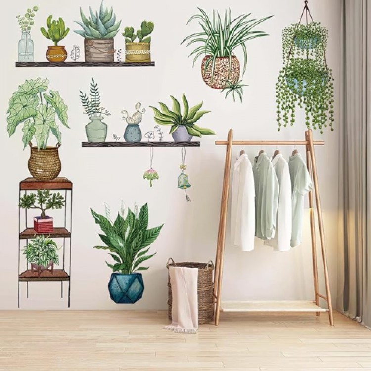 Tropical Plants Wall Sticker Model D