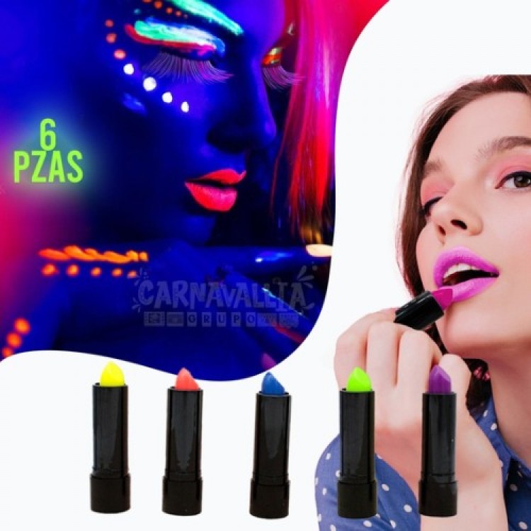 Neon Lipstick Set That Glows in the Dark