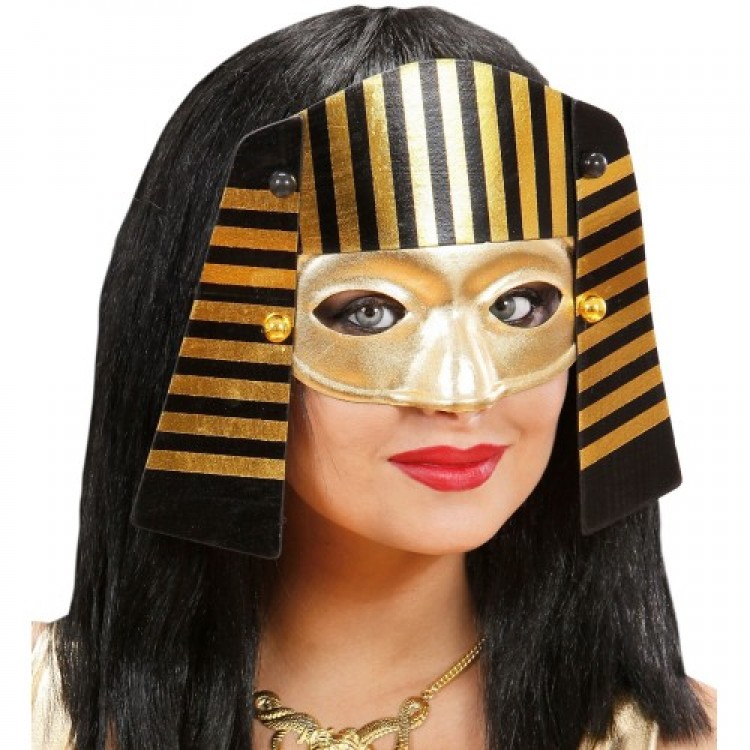 Egyptian Mask Rubber Pharaoh Mask 21x23 cm