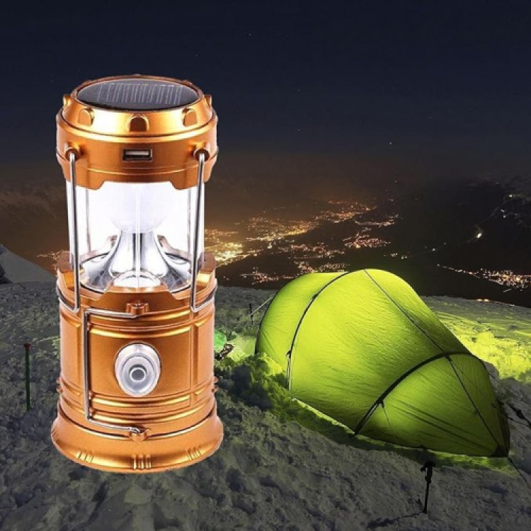 Solar-Powered Multi-Function Camping Lantern