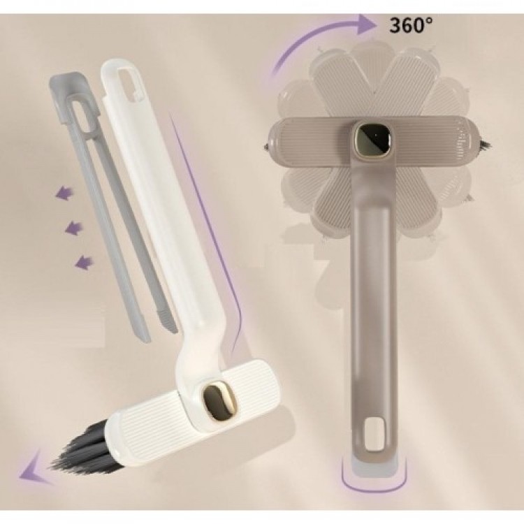 Rotating Head Cleaning Brush with Tweezers