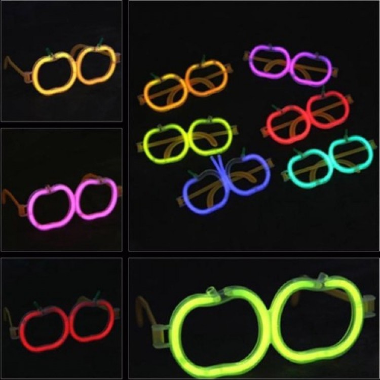Neon Stick Apple Glasses Set of 12 Pieces