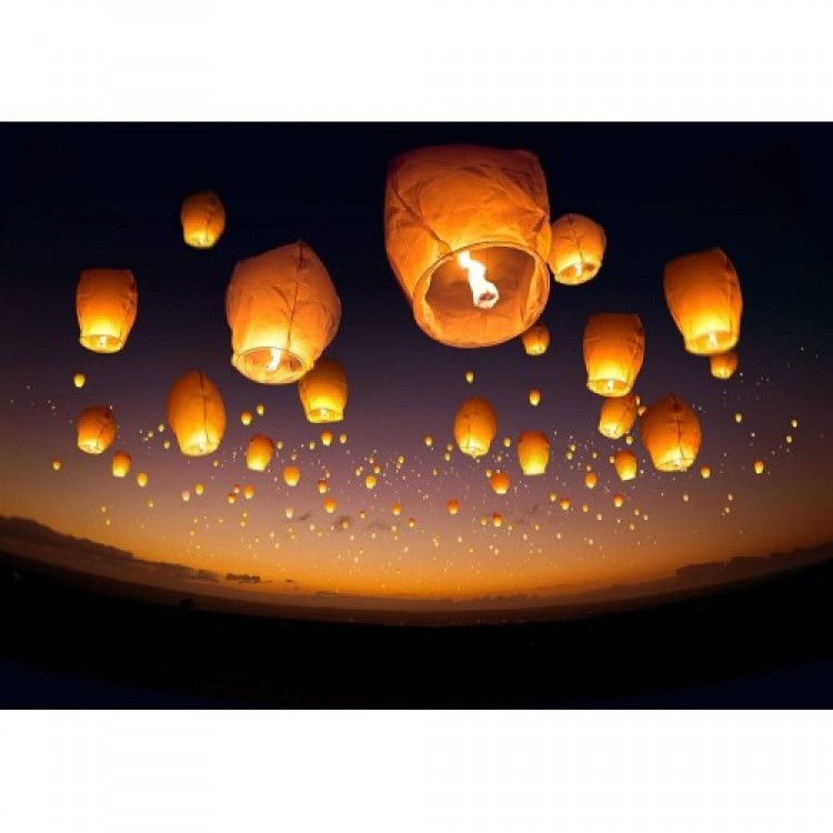 Wish Lantern Night Sky Wish Balloon