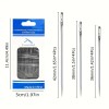 Easy Threading Needle Set, 12 Pieces