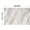 Vinyl White Marble Patterned Aluminum Plastic Wall Sticker