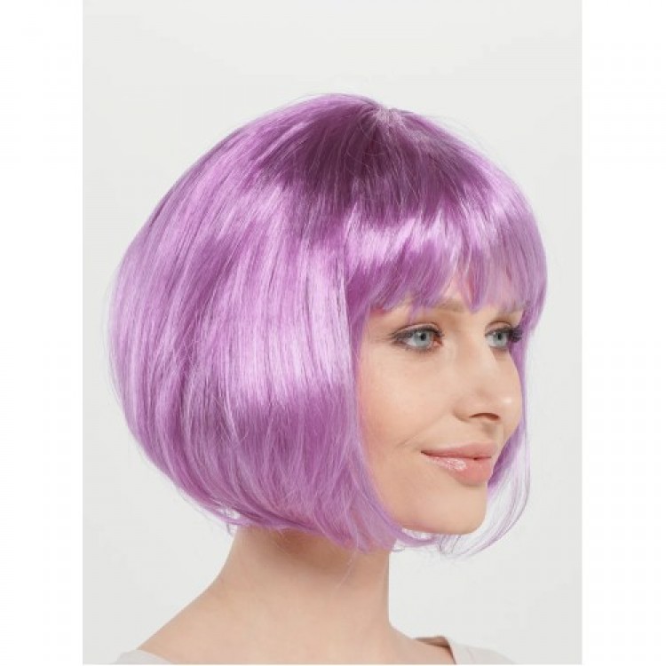 Straight Cut Bob Wig Rose Pink
