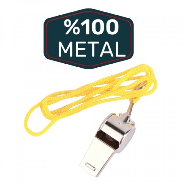 METAL STRING WARNING WHISTLE, 24 PIECES