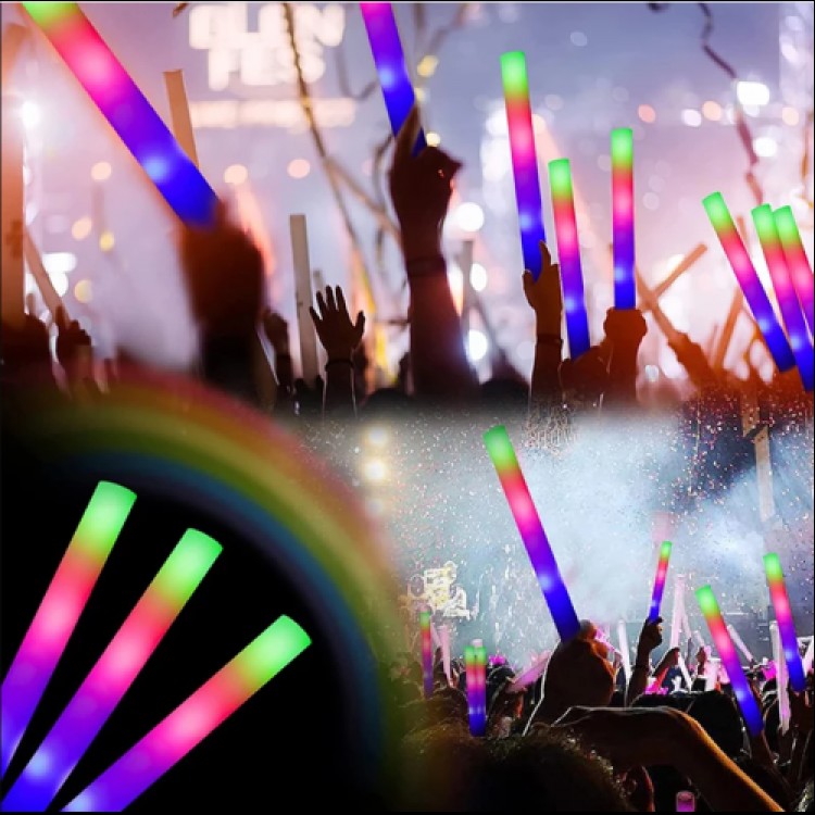 LED Lighted Colorful Sponge Party Stick