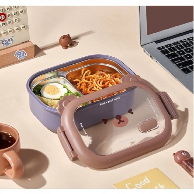 Stainless Steel Lunch Box with Dividers