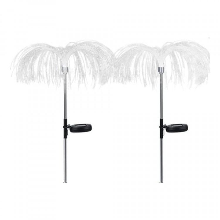 Solar-Powered Jellyfish Garden Lamp, 2 Pieces