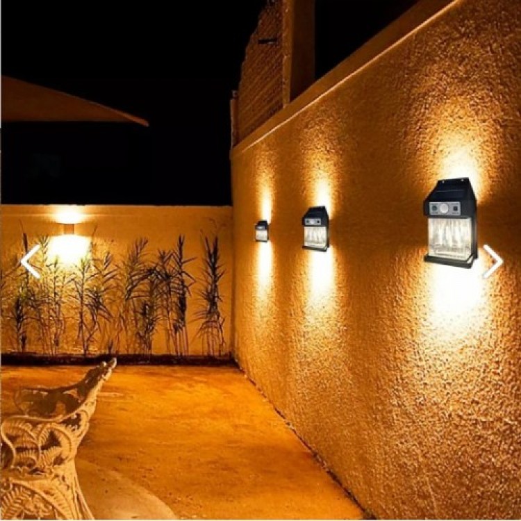 Solar-Powered Motion Sensor Wall Light