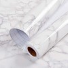 White Marble Patterned Adhesive Countertop Foil (3 m x 60 cm)