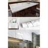 White Marble Patterned Adhesive Countertop Foil (3 m x 60 cm)