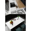 White Marble Patterned Adhesive Countertop Foil (3 m x 60 cm)