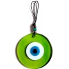Transparent Green Handmade Wall Decoration with Blue Nazar Beads