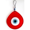 Handmade Wall Decoration with Red Drops and Evil Eye Beads Handmade Wall Decoration with Red Drops and Evil Eye Beads