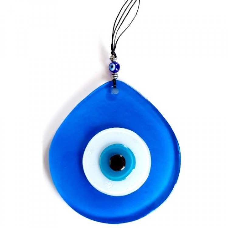 Blue Color Drop Model Evil Eye Beaded Handmade Glass Wall Decoration Gift Decor