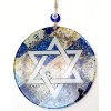 Star of David Symbol Fusion Glass Wall Decoration