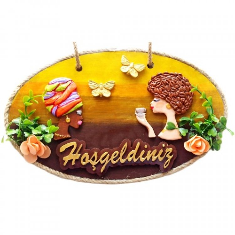 Welcome Handmade Door Decoration by Keyifli Kadınlar