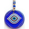 Eye Pattern Gold-Plated Handmade Blue Glass Wall Decoration Eye Pattern Gold-Plated Handmade Blue Glass Wall Decoration