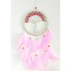 Pink Bird Feathered Tree of Life Dream Catcher Wall Decoration