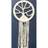Beaded Ecru Color Macrame Tree of Life Wall Decoration