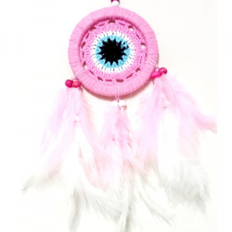 Pink Dream Catcher Pink and White Feathered Dream Catcher Handmade Wall Decoration Pink Dream Catcher Pink and White Feathered Dream Catcher Handmade Wall Decoration