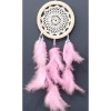 Pink Feathered Dream Catcher Handmade Dream Catcher Wall Decoration