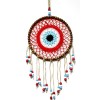 Handmade Wall Decoration with Red Motif and Colored Beads Handmade Wall Decoration with Red Motif and Colored Beads