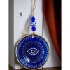 Blue Glass Nazar Bead Eye Motif Wall Decoration Blue and Yellow Wall Decoration Blue Glass Nazar Bead Eye Motif Wall Decoration Blue and Yellow Wall Decoration