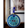 Evil Eye Bead Blue Striped Wall Decoration Patterned Wall Decor Evil Eye Bead Blue Striped Wall Decoration Patterned Wall Decor