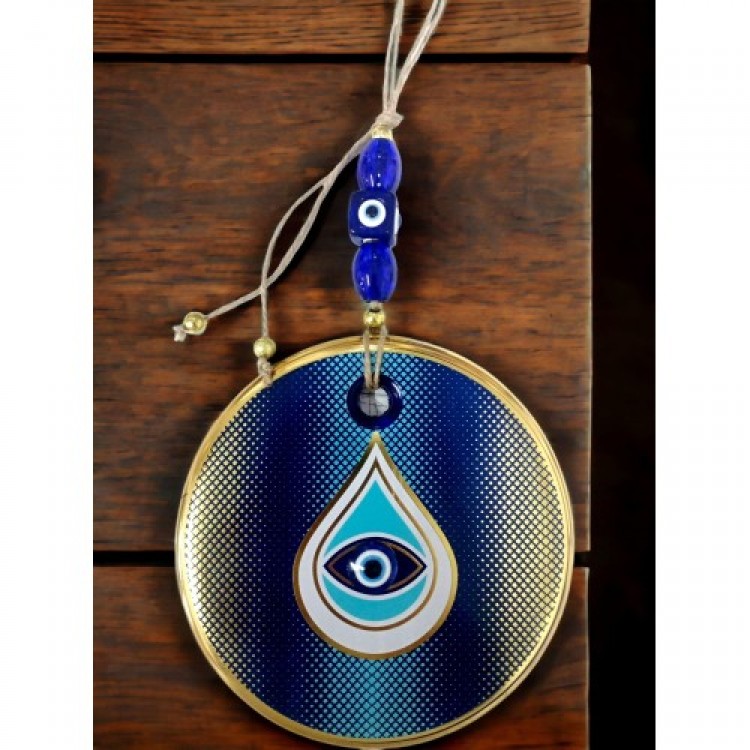 Puantiyeli Damla Desen Nazar Boncuklu Duvar Süsü Gözlü Duvar Dekoru