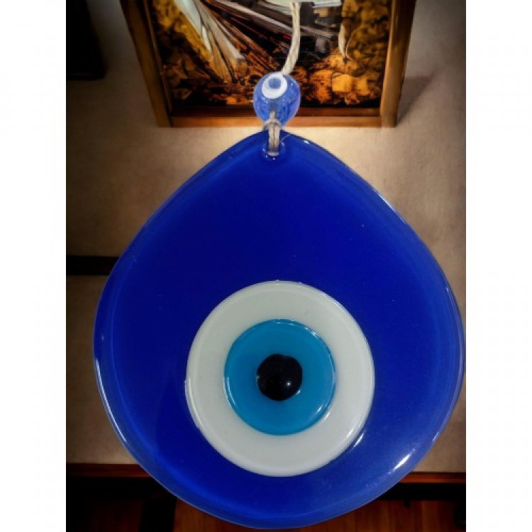 Blue Nazar Beaded Blue Color Nazar Beaded Teardrop Pattern Handmade Wall Decoration Blue Nazar Beaded Blue Color Nazar Beaded Teardrop Pattern Handmade Wall Decoration