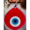 Blue Nazar Bead Transparent Red Color Nazar Bead Teardrop Pattern Handmade Wall Decoration
