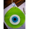 Blue Nazar Beaded Transparent Light Green Nazar Beaded Teardrop Pattern Handmade Wall Decoration Blue Nazar Beaded Transparent Light Green Nazar Beaded Teardrop Pattern Handmade Wall Decoration