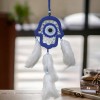 Blue Fatma Mother's Hand Wall Decoration with Evil Eye Motif Handicraft Wall Decoration Blue Fatma Mother's Hand Wall Decoration with Evil Eye Motif Handicraft Wall Decoration