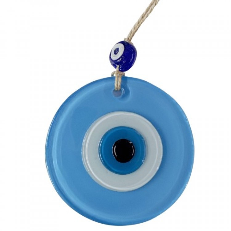 Mini Boy Baby Blue Nazar Bead Wall Decoration 10 cm Glass Wall Decoration