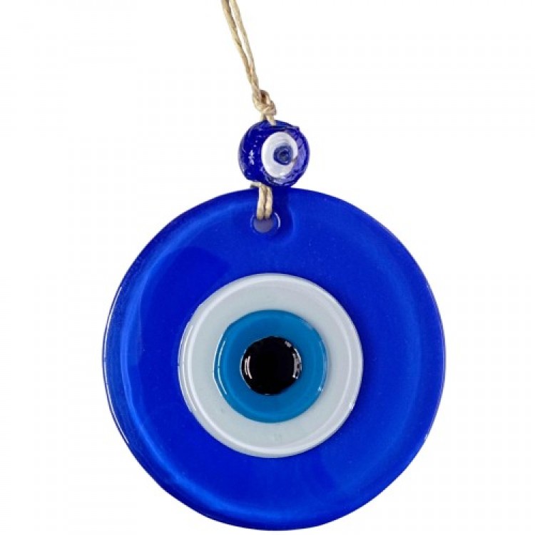 Blue Nazar Beaded Wall Decoration 10 cm Glass Wall Decoration